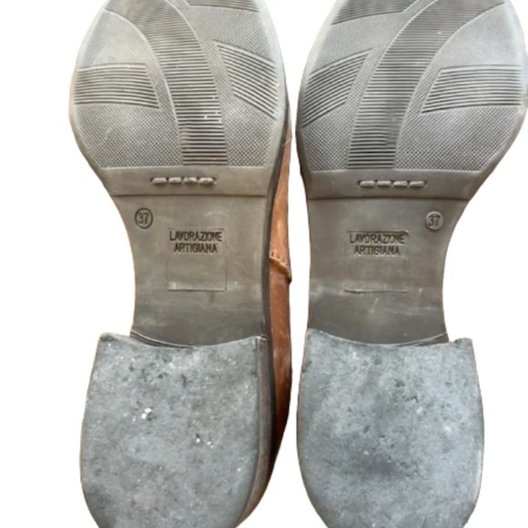 Lavorazione Artigiana - OTK Over the Knee Brown Leather Boots - Size 6 - Picture 3 of 3